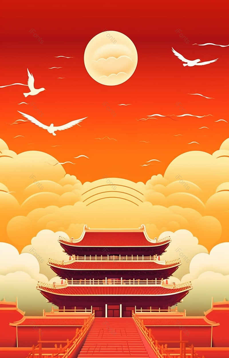 建党一百周年国庆节插画海报,插画/手绘图,插画/手绘图库,插画/手绘图下载,插画/手绘